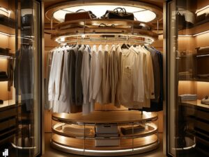 walk-in wardrobe carousel