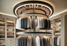 Rotating Clothes Rack Electric